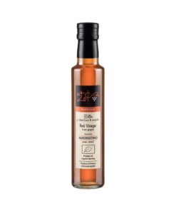 Wisdom Of Nature: Organic Red Grape Vinegar From Agiorgitiko Variety With Basil  Garlic (Glass Bottle -250ml)