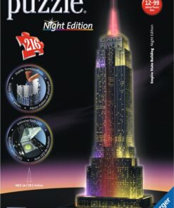 Ravensburger 3D Puzzle: Empire State Building With Lights (216pcs) (12566)