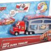 DISNEY PIXAR CARS - COLOUR CHANGERS CAR VEHICLES MACK DIP  DUNK TRAILER (CKD34)