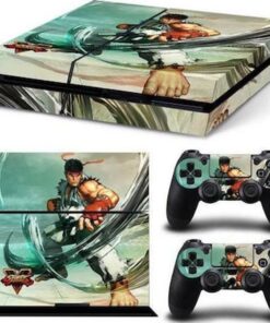 STREET FIGHTER V – OFFICIAL LICENSED PS4 CONSOLE VINYL STICKER KIT (RYU MITTS)