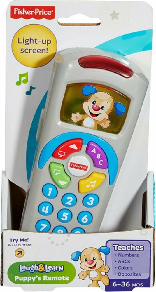 FISHER PRICE LAUGH LEARN CLICK N LEARN REMOTE CONTROL - BLUE (IN GREEK) (DLK58)
