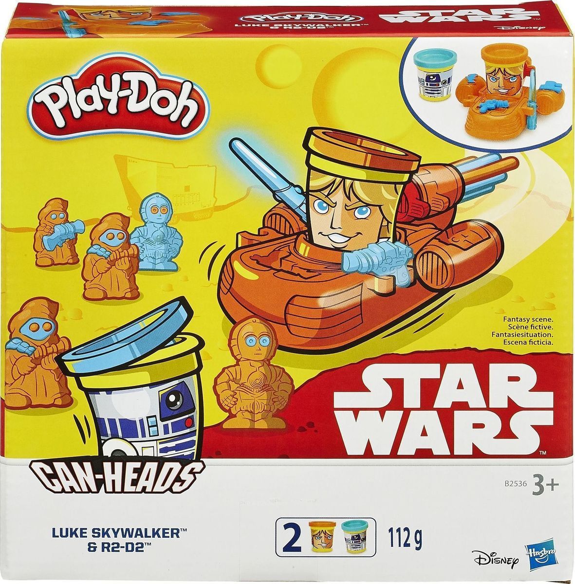Hasbro Play-Doh Disney: Star Wars Can-Heads - Luke Skywalker R2-D2 (B2536)