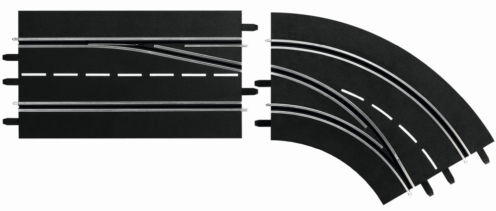Carrera Slot Accessories - DIGITAL 124/132 - Lane change curve right, Out to In (20030365)