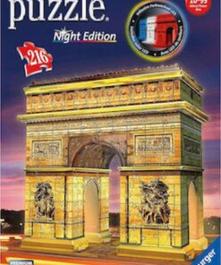 Ravensburger 3D Puzzle: Arc De Triomphe Night Edition (216pcs) (12522)