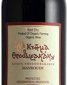 EstateTheodorakakos - Mavroudi Organic Dry Red Wine P.G.I.,750ml