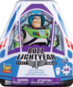 Spin Master - Toy Story Buzz Lightyear Lenticular Puzzle in a Shaped Tin Packaging (20108499)