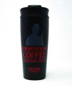 Pyramid Stranger Things - Coffee and Contemplation Metal Travel Mug (MTM25371)