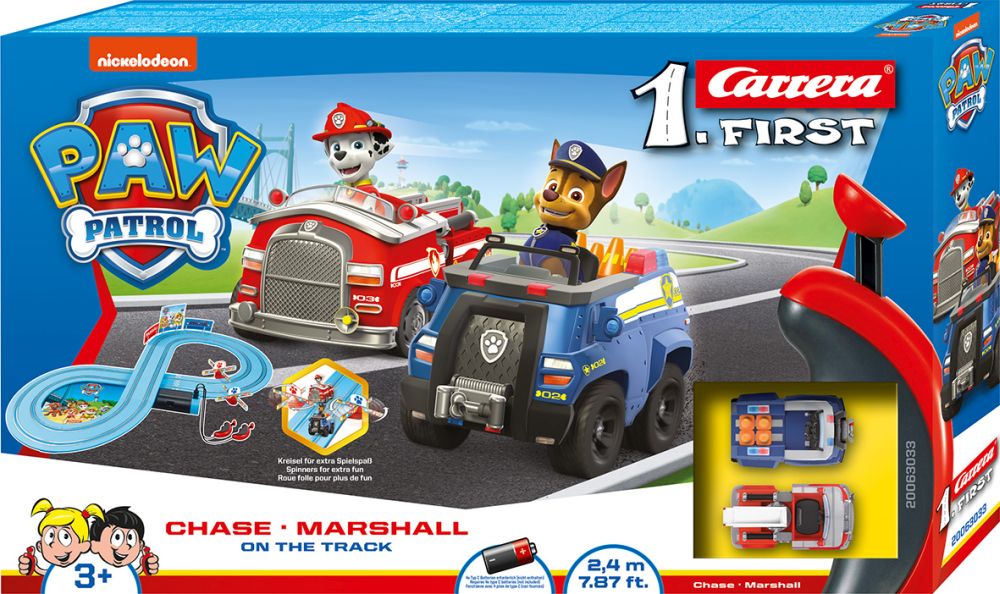 Carrera Slot 1.First: Paw Patrol - Chase Marshall On the Track 1:50 (20063033)