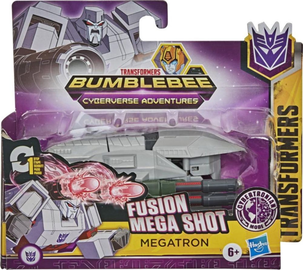 Hasbro Transformers Bumblebee Cyberverse Adventures: Fusion Mega Shot - Megatron (E7075)