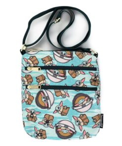 Loungefly: Star Wars - Mandalorian - The Child AOP Nylon Passport Bag (STTB0196)