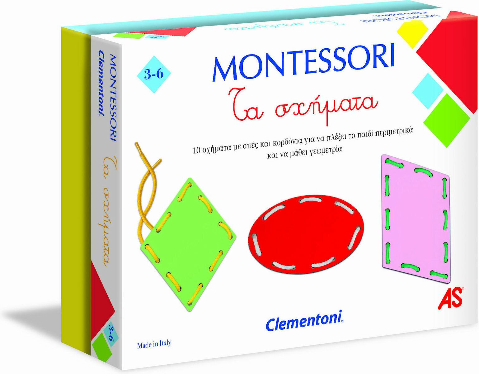 AS Clementoni Montessori - Σχήματα Κορδόνια (1024-63223)