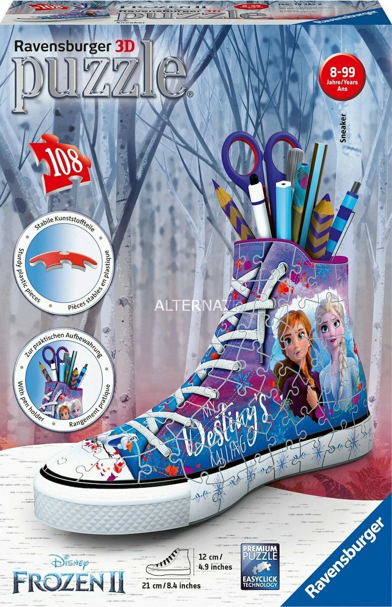 Ravensburger 3D Puzzle: Sneaker Frozen ΙΙ (108 pcs) (12121)