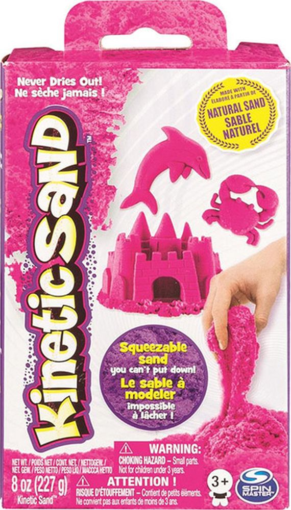 Spin Master Kinetic Sand - Neon Pink Basic Sand 8oz box (20138721)
