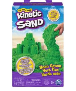 Spin Master Kinetic Sand - Neon Green Basic Sand 8oz box (20138720)