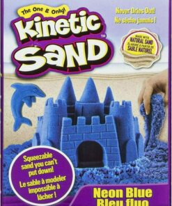 Spin Master Kinetic Sand - Neon Blue Basic Sand 8oz box (20138719)