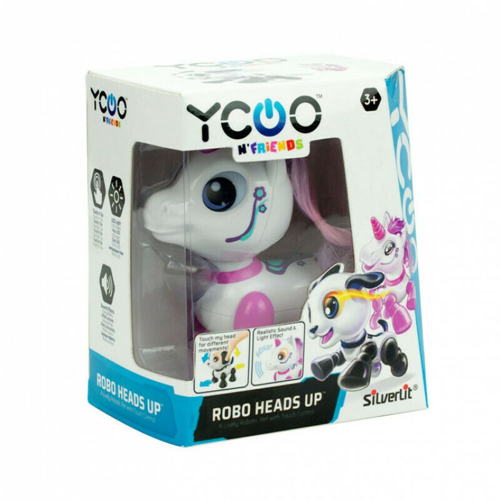 AS Silverlit Yoco N Friends: Robo Heads Up Electronic Robot - Unicorn (7530-88523)