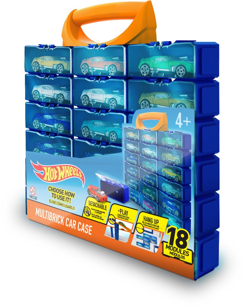 Intek Hot Wheels: Multibrick Car Case (Stores up to 18 Cars) (HWCC8B)