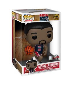 Funko Pop! Jumbo: USA Basketball - Magic Johnson (1992 Team USA Navy Uni) (Special Edition) #125 Vinyl Figure (10)
