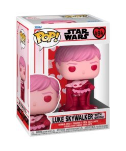 Funko Pop! Star Wars: Valentines S2 - Luke Skywalker with Grogu #494 Bobble-Head Vinyl Figure