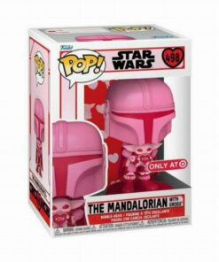 Funko Pop! Disney Star Wars: Valentines S2 - The Mandalorian with Grogu (Special Edition) #498 Bobble-Head Vinyl Figure