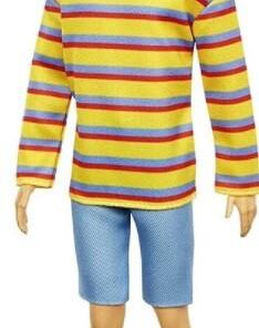 Mattel Barbie Ken Doll - Fashionistas # 175 - Ken Polo Shirt Black Hair Doll (GRB91)