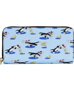 Loungefly Looney Tunest Tweety  Sylvester Aop Zip Wallet (LTWA0005)