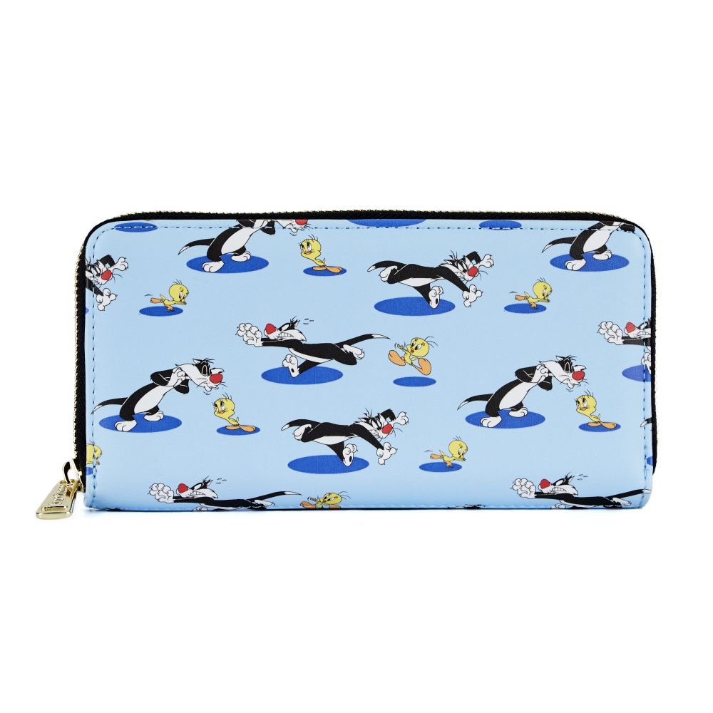 Loungefly Looney Tunest Tweety Sylvester Aop Zip Wallet (LTWA0005)