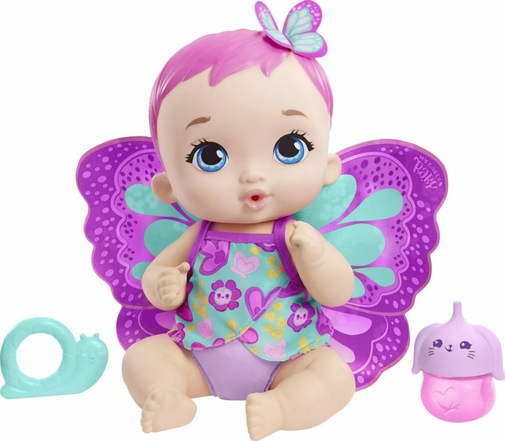 Mattel My Garden Baby: Feed Change Baby Butterfly (Pink Hair) (GYP10)