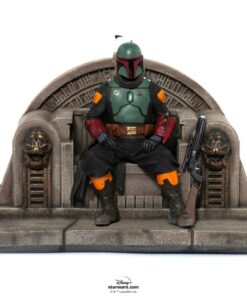 Iron Studios Deluxe: The Mandalorian - Boba Fett on Throne Art Scale Statue (1/10) (LUCSWR45621-10)