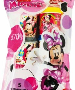 AS Πλαστελίνα - Disney Junior Minnie - 5  Βαζάκια Πλαστελίνης 4oz σε σακουλάκι (1045-03553)