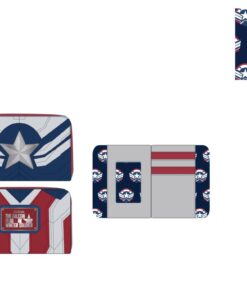 Loungefly Marvel Falcon Captain America Cosplay Zip Around Wallet (MVWA0161)