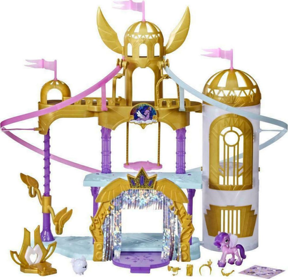 Hasbro My Little Pony: Princess Petals Cloudpuff - Movie Royal Racing Ziplines (F2156)