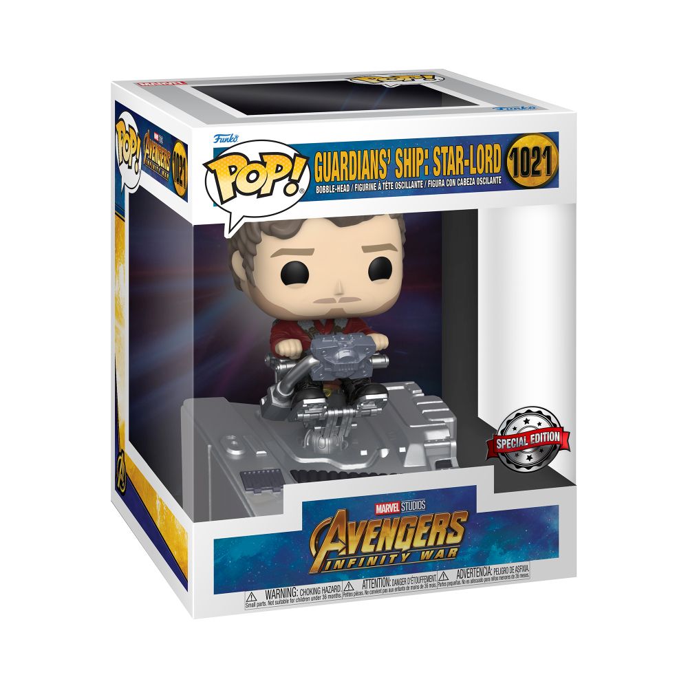 Funko Pop! Deluxe: Marvel Avengers Infinity War - Guardians Ship: Star-Lord (Special Edition) #1021 Bobble-Head Vinyl Figure