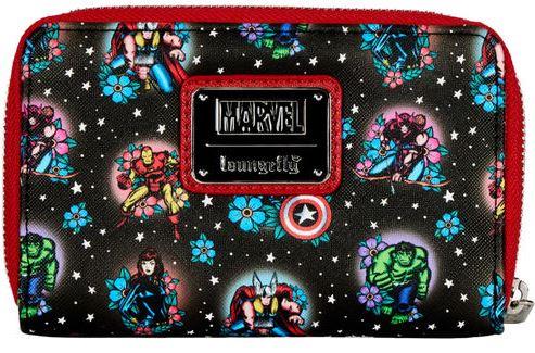 Loungefly Marvel Avengers Tattoo Zip Around Wallet (MVWA0163)