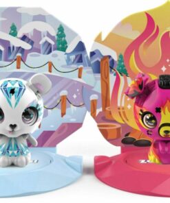 Spin Master Zoobles!: Zoobles  Happitat Opposite Obsessed Icy Polar Bear  Firey Puppy (2-Pack) (20133140)