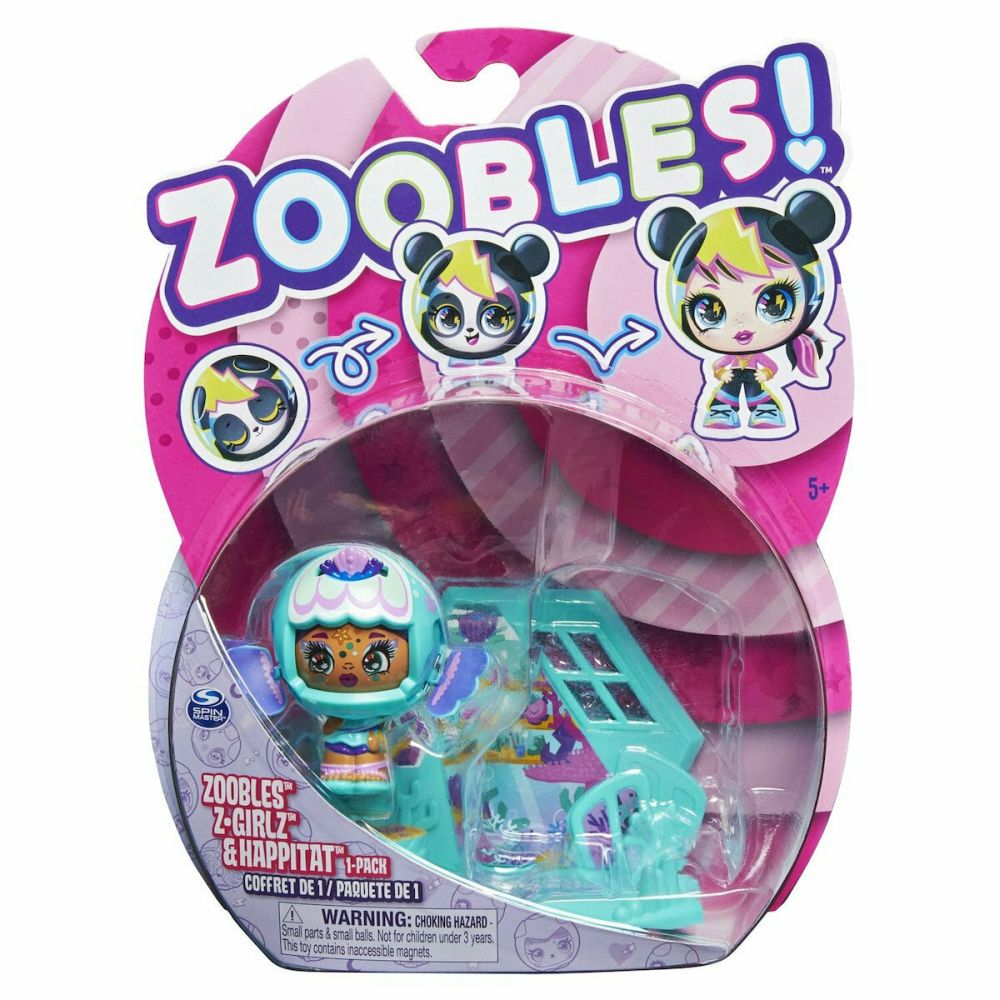 Spin Master Zoobles!: Z-Girlz Happitat - Green Fish Girl Figure (1-Pack) (20134942)
