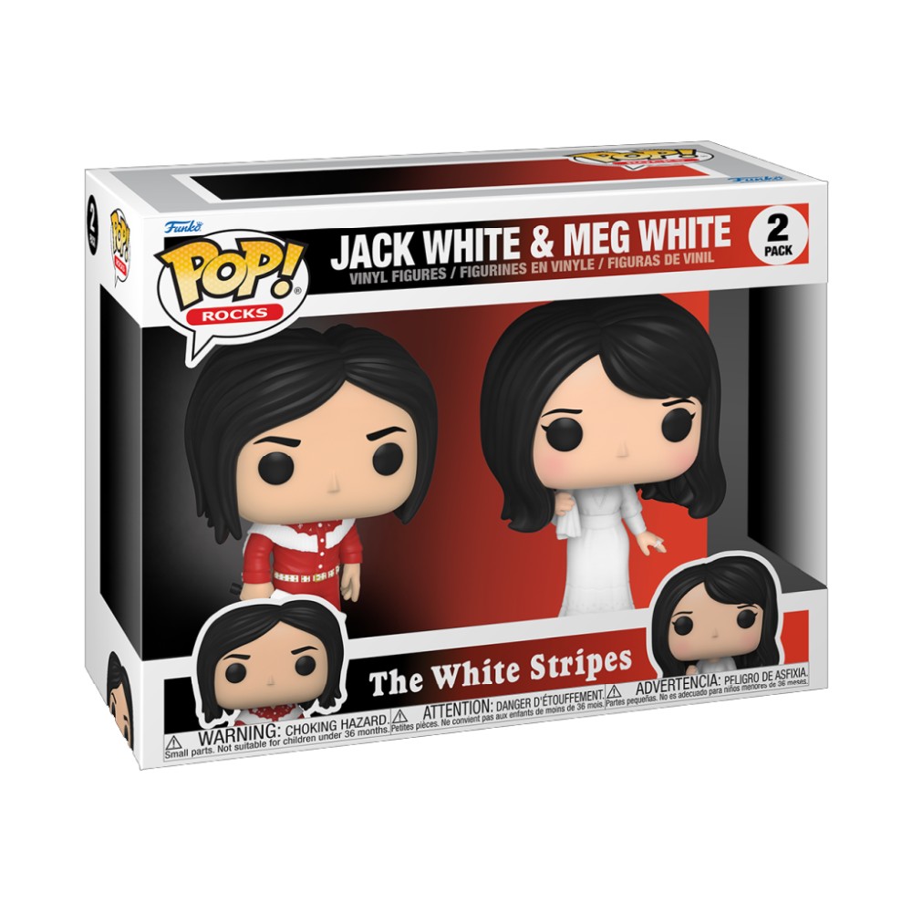Funko Pop! 2-Pack Rocks: The White Stripes - Jack White Meg White Vinyl Figures