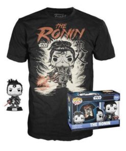 Funko Pop!  Tee (Adult): Disney Star Wars Visions - The Ronin (Special Edition) Bobble-Head Vinyl Figure and T-Shirt (L)