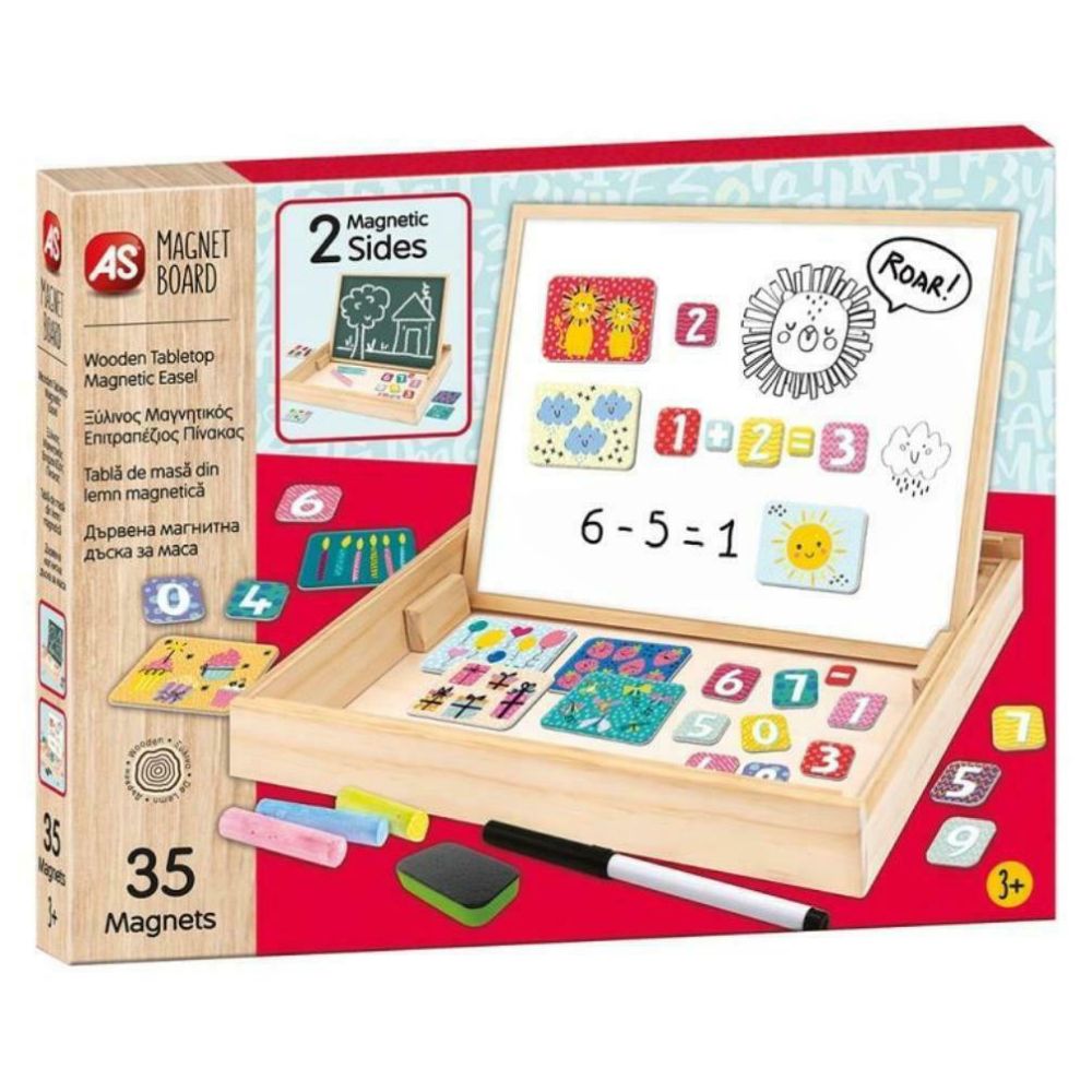 AS Magnet Box: Wooden Tabletop Magnetic Easel (1029-64054)