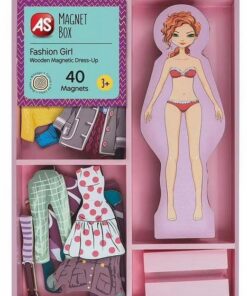 AS Magnet Box: Fashion Girl - Wooden Magnetic Dress-Up (1029-64053)