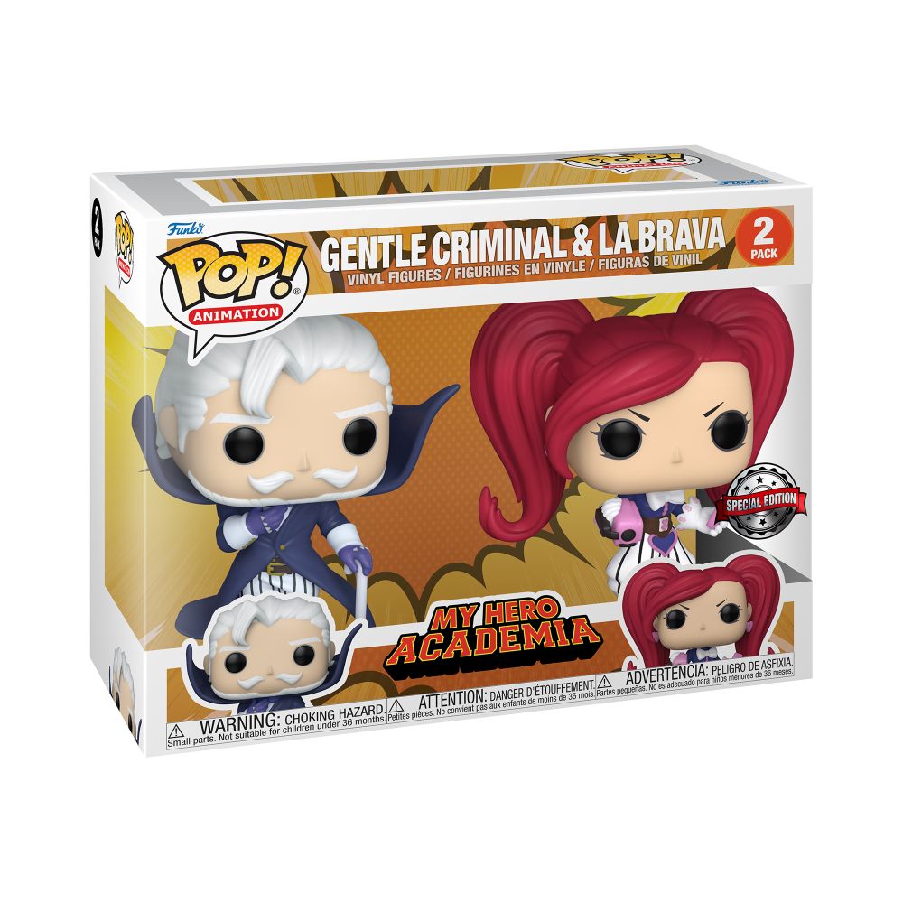 Funko Pop! 2-Pack Animation: My Hero Academia S9 - Gentle Criminal La Brava (Special Edition) Vinyl Figures