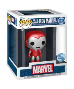 Funko Pop! Deluxe: Marvel Hall of Armor: Iron Man Model 8 Silver Centurion (Mettalic) (PX Previews Exclusive) #1038 Bobble-Head Vinyl Figure