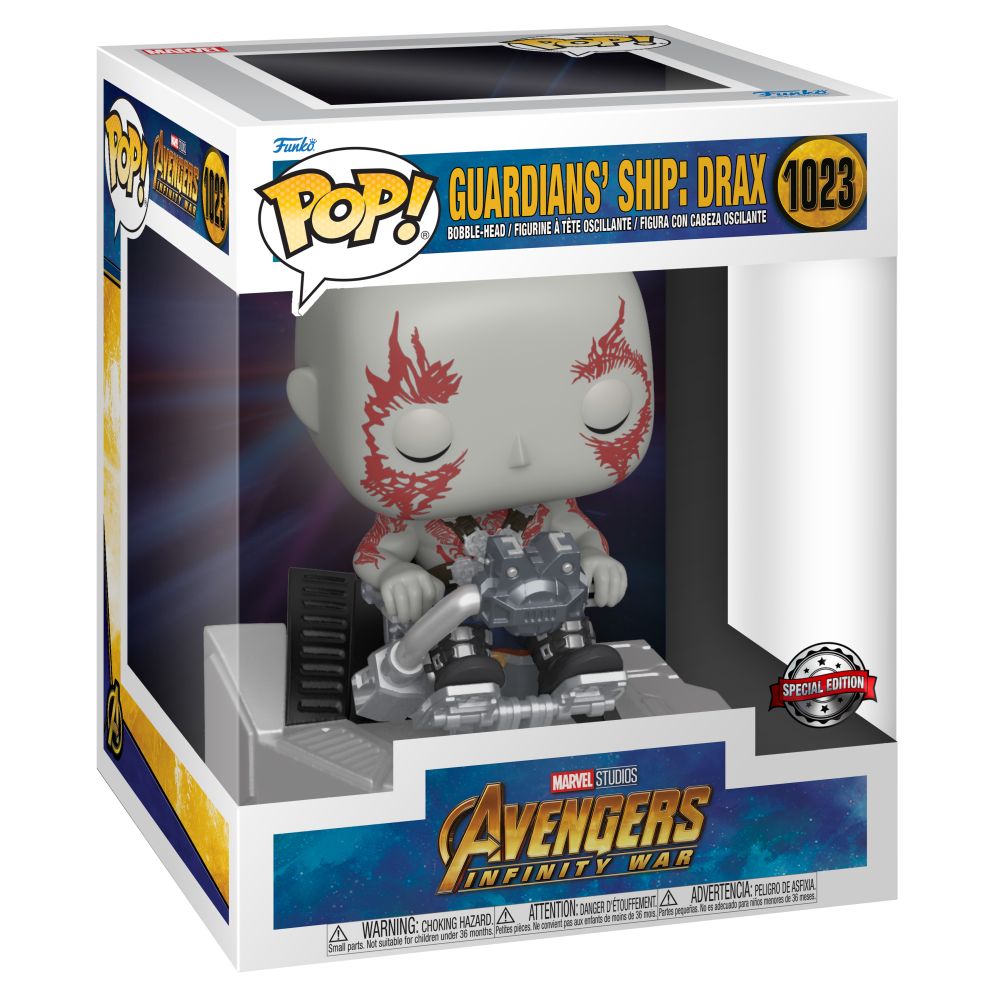 Funko Pop! Marvel Deluxe: Avengers Infinity War - Guardians Ship: Drax (Special Edition) #1023 Bobble-Head Vinyl Figure