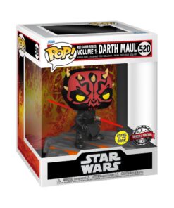 Funko Pop! Deluxe: Disney Star Wars - Red Saber Series Volume 1: Darth Maul (Glows in the Dark) (Special Edition) #520 Bobble-Head Vinyl Figure