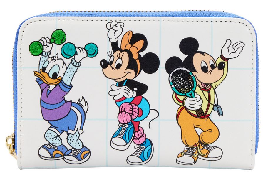 Loungefly Disney Mickey Mouse - Mousercise Zip Around Wallet (WDWA2094)