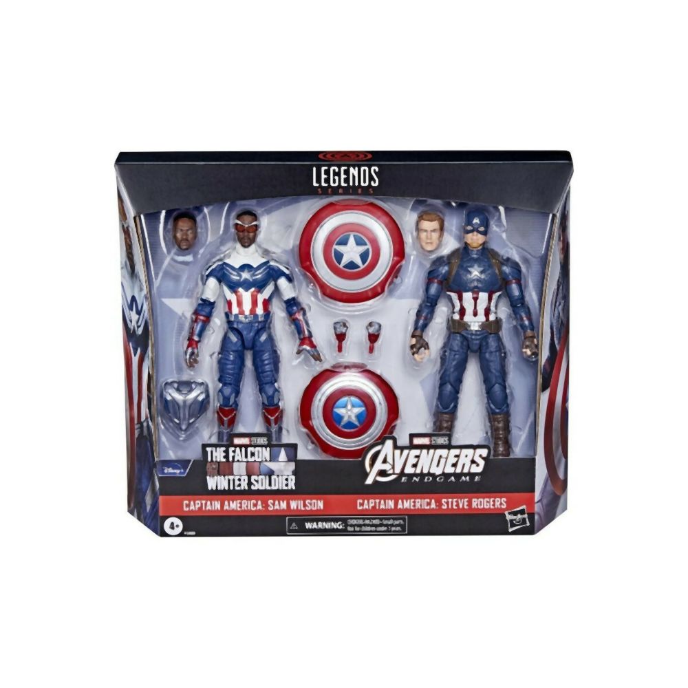 Hasbro Fans - Marvel Avengers Legends - Captain America: Sam Wilson Captain America: Steve Rogers (Tagteam 2 Pack) (F5880)