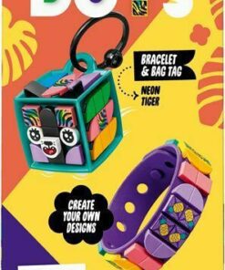 LEGO® DOTS: Neon Tiger Bracelet  Bag Tag (41945)