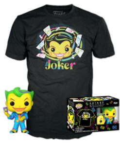 Funko Pop!  Tee (Adult): DC Comics Batman The Animated Series - The Joker (Blacklight) Vinyl Figure  T-Shirt (M)