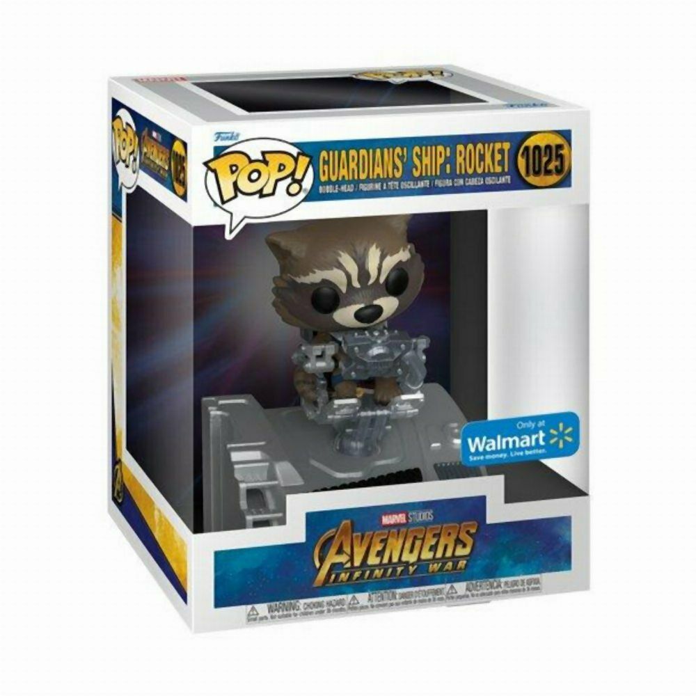 Funko Pop! Deluxe: Marvel Avengers Infinity War - Guardians Ship: Rocket (Special Edition) #1025 Bobble-Head Vinyl Figure