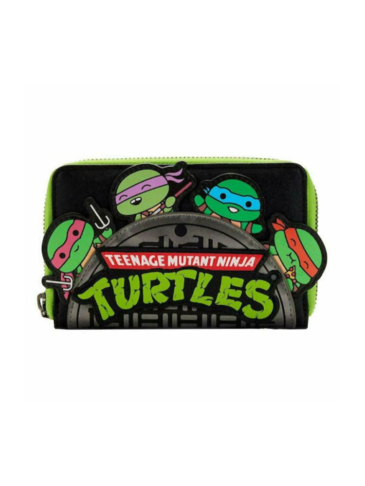 Loungefly Nickelodeon: Teenage Mutant Ninja Turtles Sewer Cap Zip Around Wallet (TMNTWA0001)